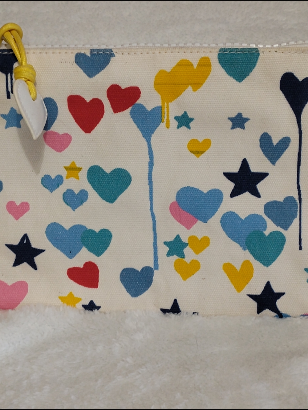Roller Rabbit  Starry Starry Love Zipper Pouch Cosmetic Make Up Utility Bag - Picture 4 of 14